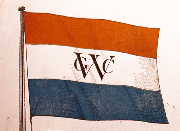 historic Dutch West Inda flag.